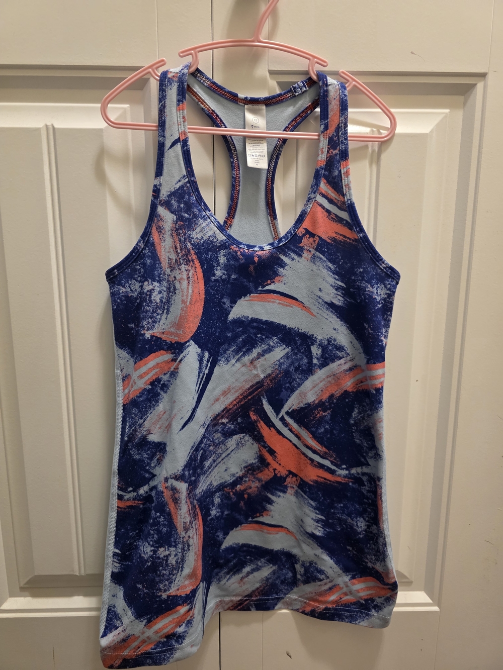 Ivivva Blue & Coral Racerback Tank